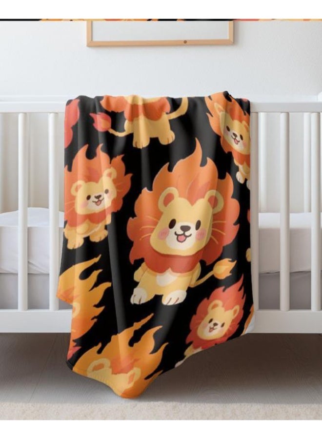 general Baby and children's cartoon flannel thin blanket (warm and comfortable, suitable for sleep, game use) 70cm*100cm - Image 3
