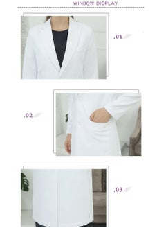 Gasin White Coat Long Sleeve Anti-static Hospital Beauty Salon Overalls  - Image 5