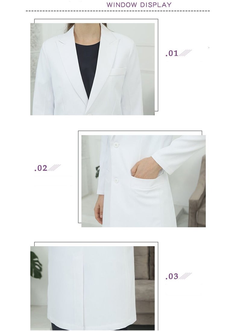 Gasin White Coat Long Sleeve Anti-static Hospital Beauty Salon Overalls  - Image 5