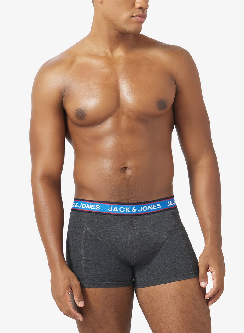 JACK & JONES 5 Pack Logo Band Trunks - Image 4