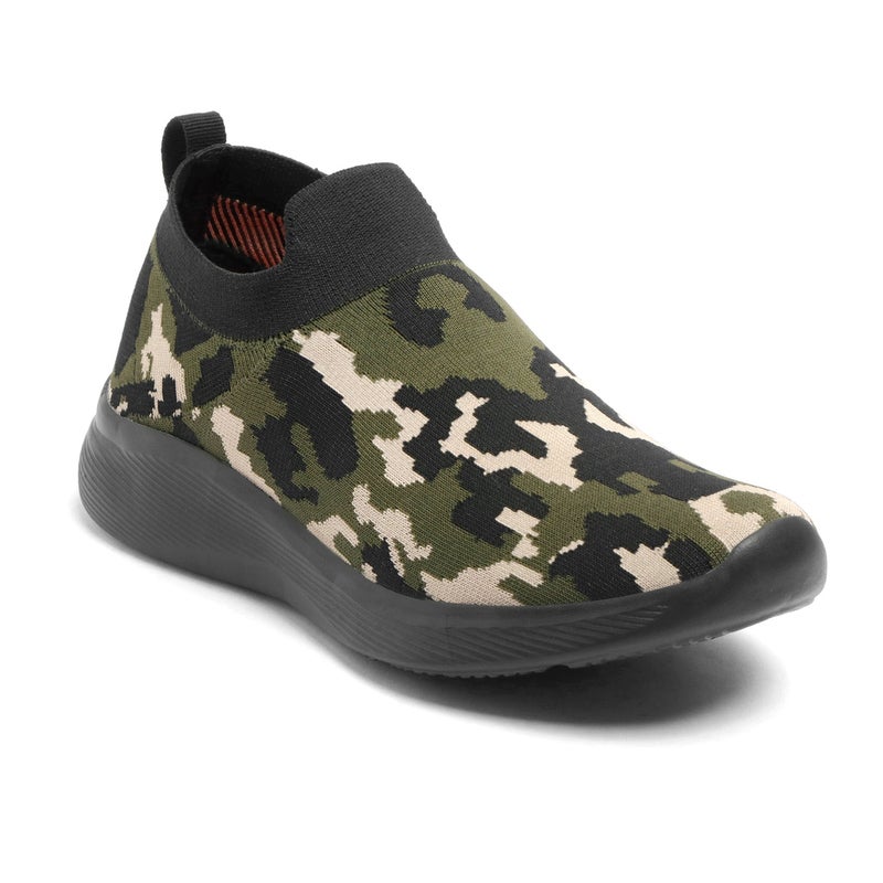 Face Olive Camo Sneakers for Men - Image 5