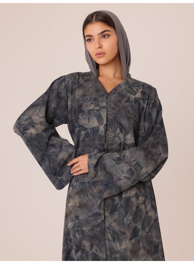 اكسا عباية سموكي كوارتز فاخرة - Image 2