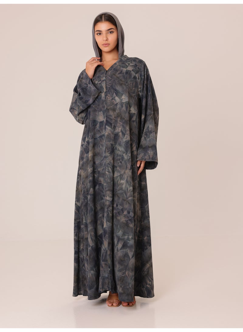 اكسا عباية سموكي كوارتز فاخرة - Image 5