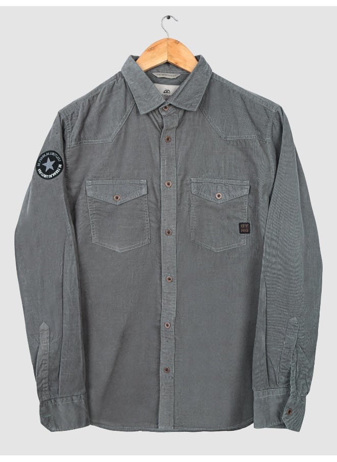 Beyoung - Dark Blue  Casual Shirt for Men - Image 1