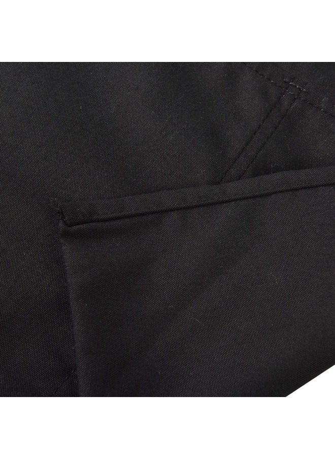 menesia menesia Waitress Apron with 3 Pockets,Black Waist Server Aprons,Waiter Half Apron for Women,Serving Apron(Black)  - Image 4