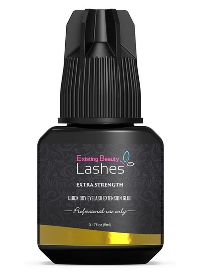 Existing Beauty غراء تمديد الرموش غراء احترافي قوي للغاية لتمديد الرموش - يجف في غضون ثانية أو ثانيتين مع احتفاظ لمدة 6-7 أسابيع من Existing Beauty Lashes، 5 مل - Image 1