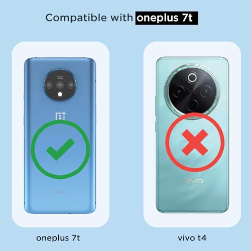 Pikkme Back Cover for OnePlus 7T Mag-Safe Shockproof PC + TPU Protective Case Magnetic Support Bumper Case (Transparent Mag-Safe) - Image 4
