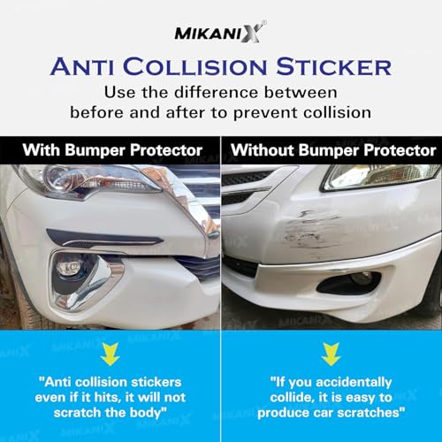 OBEROI'S TRADERS Car Bumper Protector/Guard Strap Anti-Scratch, Shockproof & Stylish Guard Universal for All Car Pack of 4 (Single LINE) - Image 4