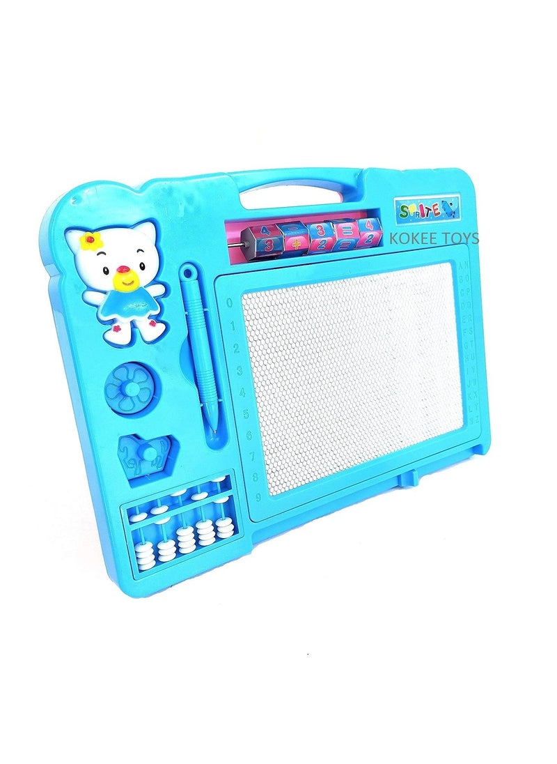 Generic Double-Sided Large Magic Slate Drawing Board for Kids – 2-in-1 Educational Board.  - Image 1