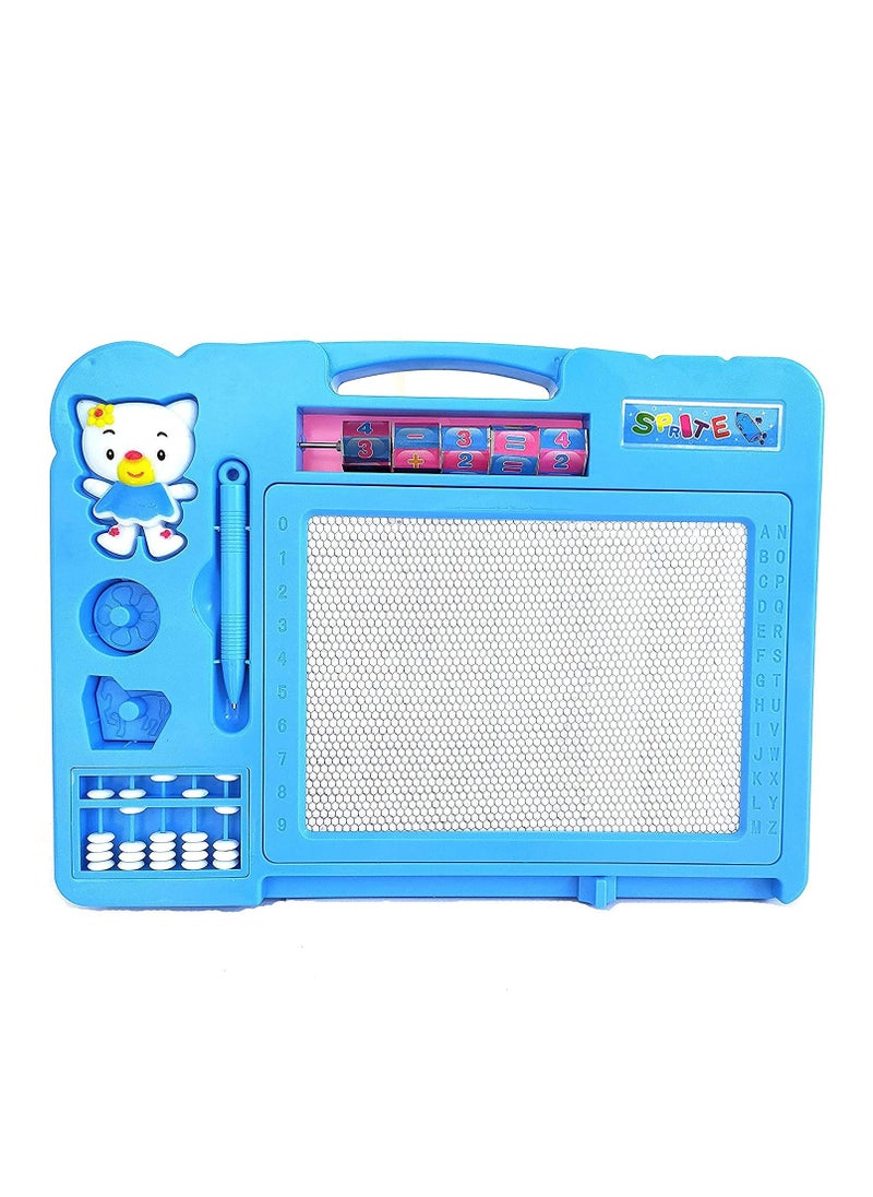 Generic Double-Sided Large Magic Slate Drawing Board for Kids – 2-in-1 Educational Board.  - Image 2