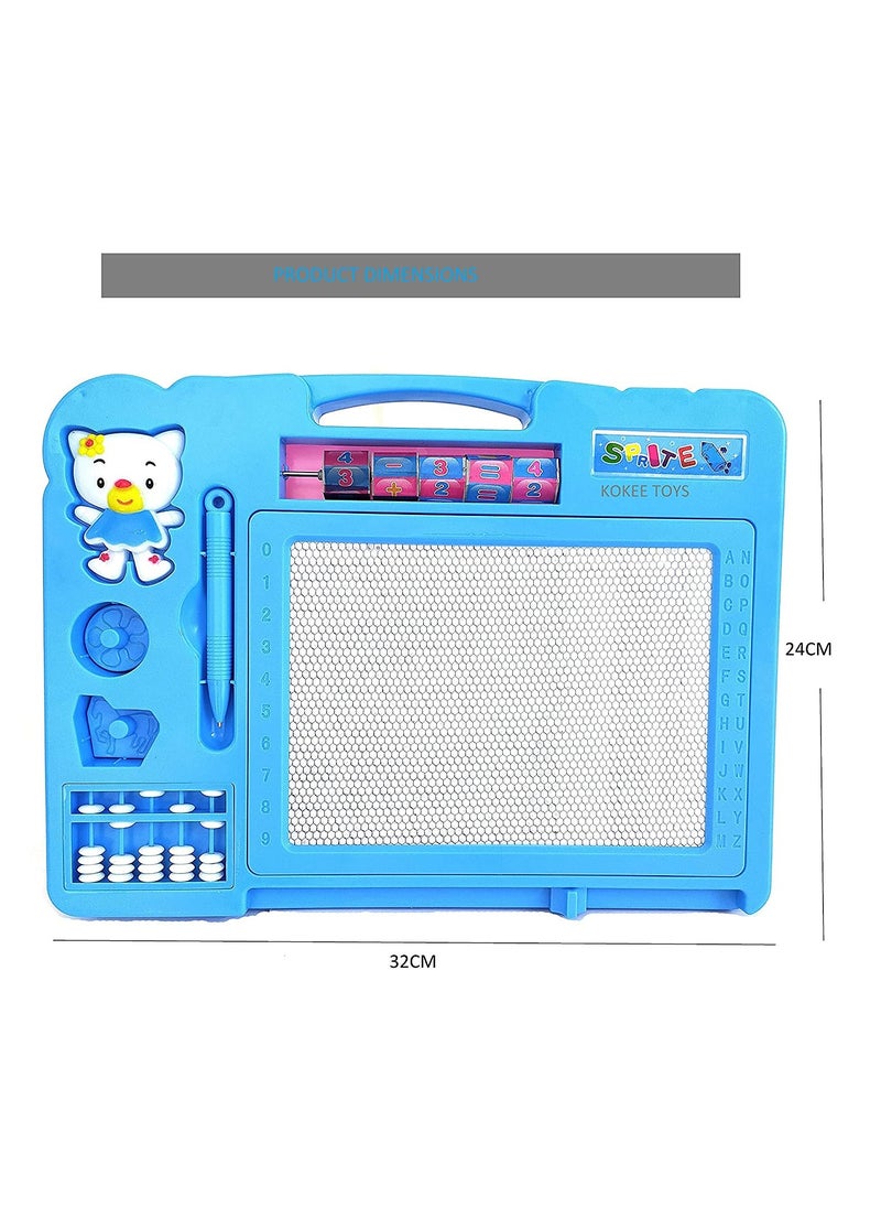 Generic Double-Sided Large Magic Slate Drawing Board for Kids – 2-in-1 Educational Board.  - Image 5