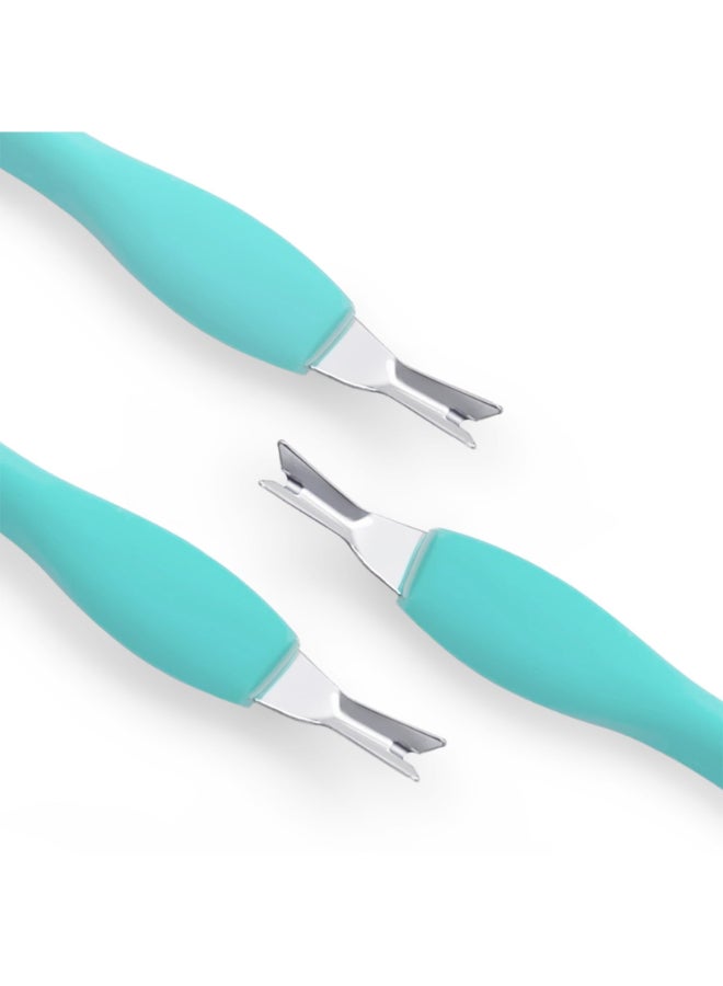 IVON 3pcs Cuticle Trimmer Pusher Rubber Tip Soft on Nail Bed - Image 4