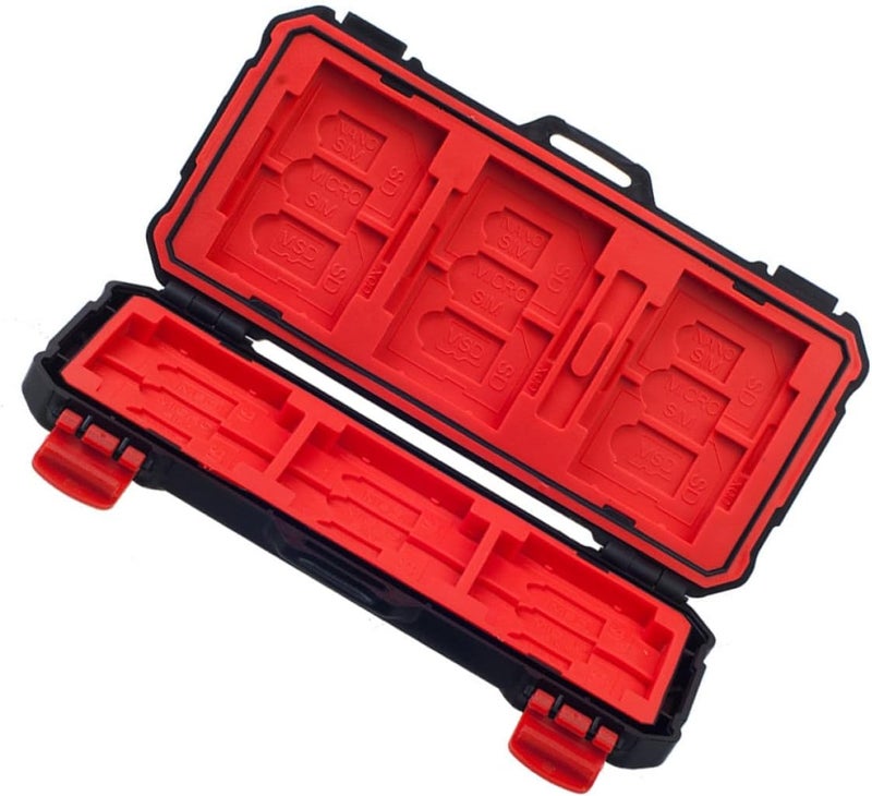 SMASOLO Memory Cards Case and Shock-Proof Protective Storage Box for Secure Digital and Cards Portable Suitable for Travel and Data Storage - Image 1