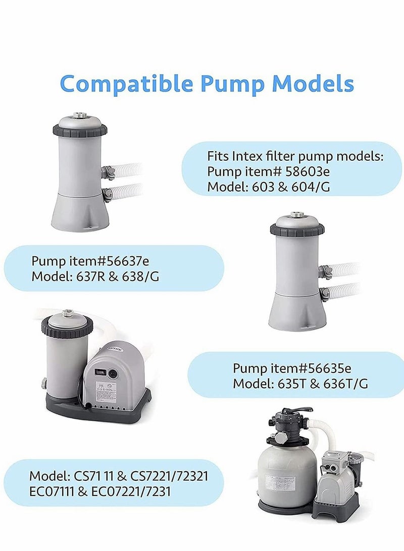 Excefore Type A or C Filter Cartridge for Intex 59900E and 29000E Pump, Bestway III Element Pool Spa Easy Set Filters, Washable Filters (3 PCS) - Image 5