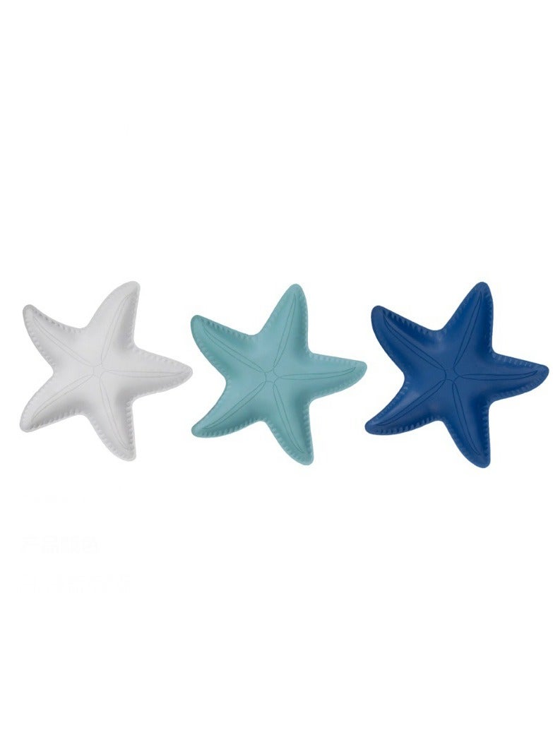 YINZUO Mediterranean  Starfish Plate Tray Coastal Decorative Tray for Coffee Table, Living Room, Dining Room, and Storage - Image 3