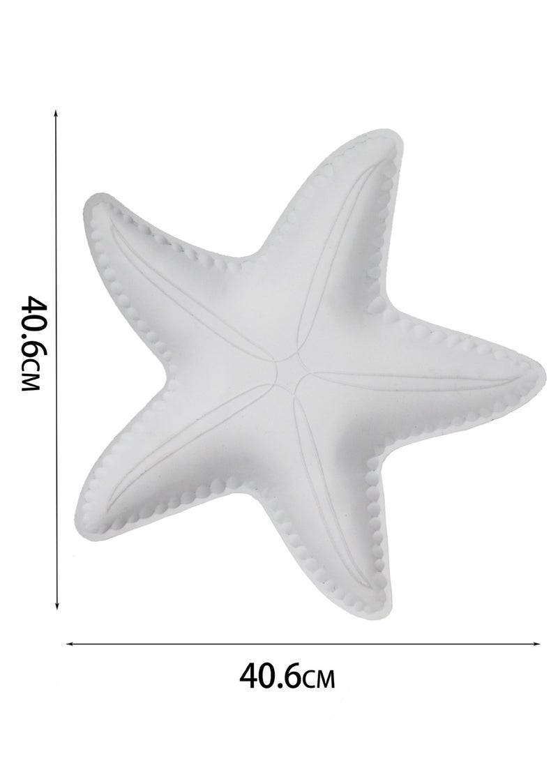 YINZUO Mediterranean  Starfish Plate Tray Coastal Decorative Tray for Coffee Table, Living Room, Dining Room, and Storage - Image 4