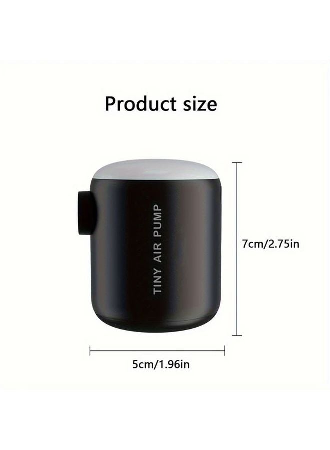 Black Rechargeable Air Pump for Inflatable Beds Automatic Shut Off Adjustable Pressure USB Powered - Image 4