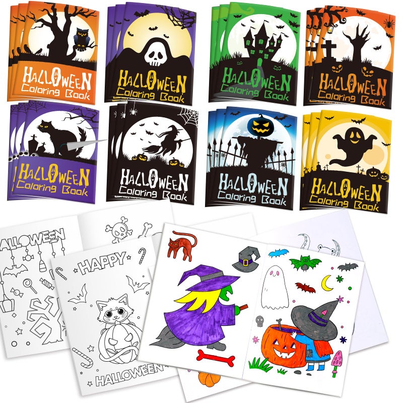 Max Fun 24 Pack Halloween Coloring Books for Kids Ages 24 48 812 Bulk Mini Coloring Books for Boys Girls Halloween Trick or Treat Goodie Bag Fillers Gifts Fun Activity Party Favor Supplies - Image 2