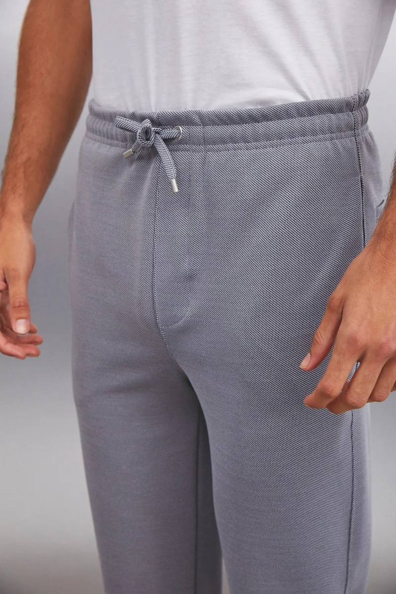 GRIMELANGE Huxley Men's Regular Fit Pocketed Gray Trousers