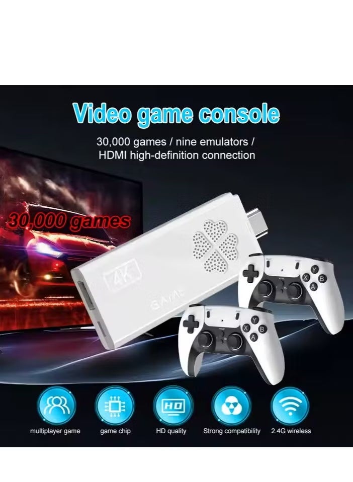 ELTRAZONE HD Retro Game Stick with 64GB Memory Card, 30000+ Built-In Classic Games, 4K TV Gaming Console, 2.4G Wireless Dual Controllers, Plug & Play Retro Video Game System, Family Entertainment Console - Image 5