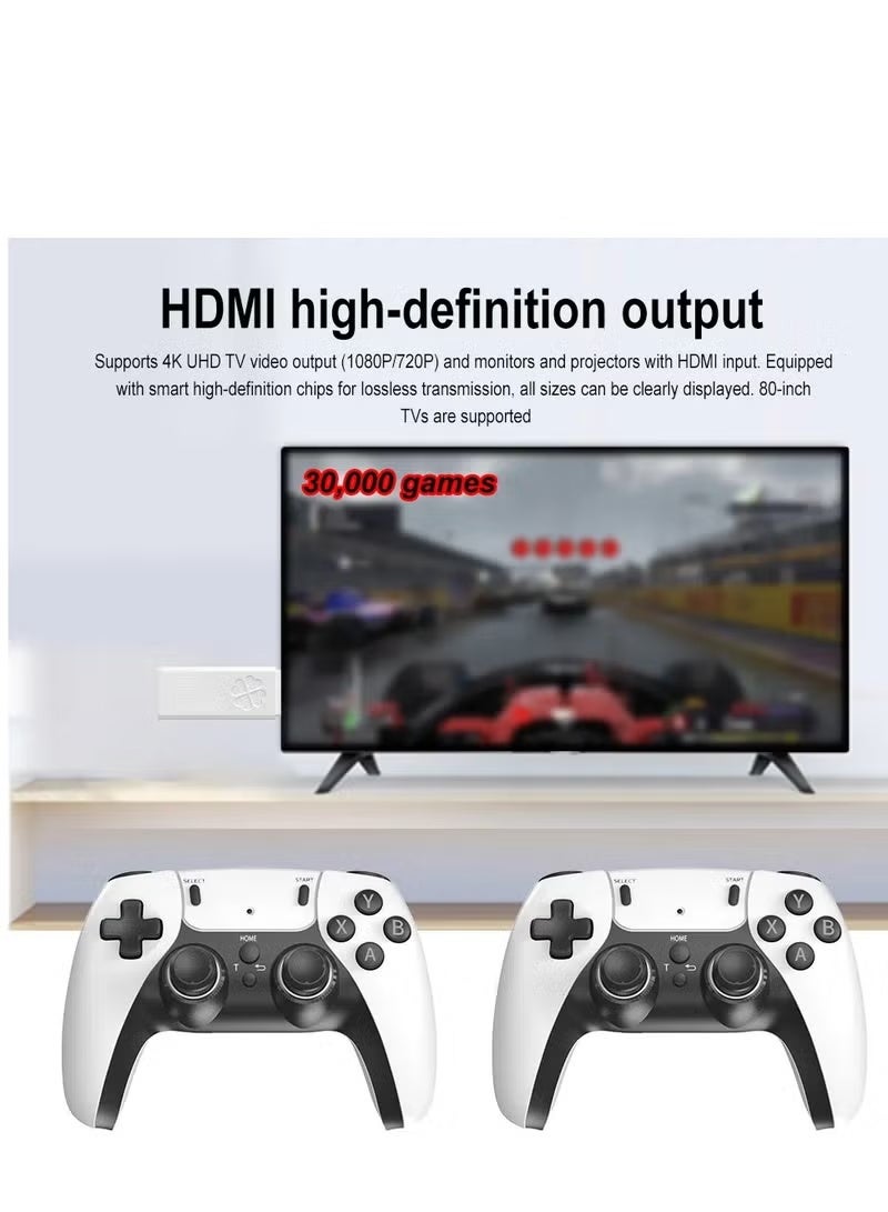 ELTRAZONE HD Retro Game Stick with 64GB Memory Card, 30000+ Built-In Classic Games, 4K TV Gaming Console, 2.4G Wireless Dual Controllers, Plug & Play Retro Video Game System, Family Entertainment Console - Image 3