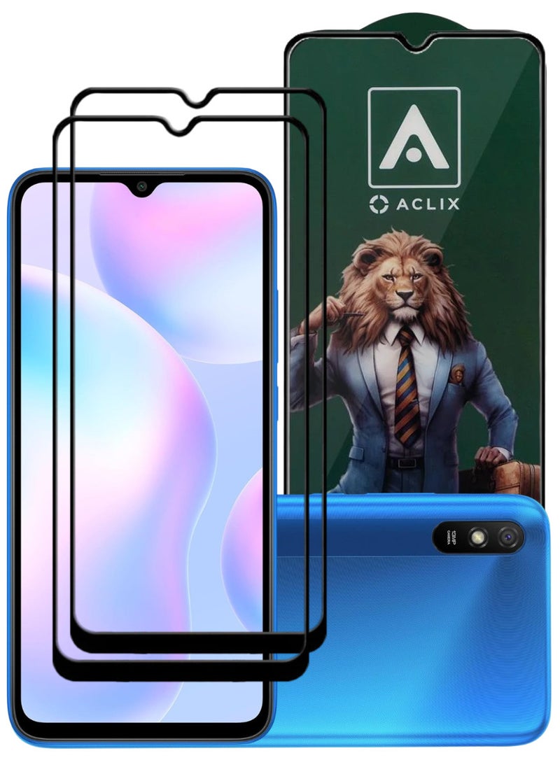 ACLIX 2 Pieces Antistatic ESD Dustproof Premium Quality High Definition Tempered Glass Screen Protector Designed For Xiaomi Redmi 9A - Image 1