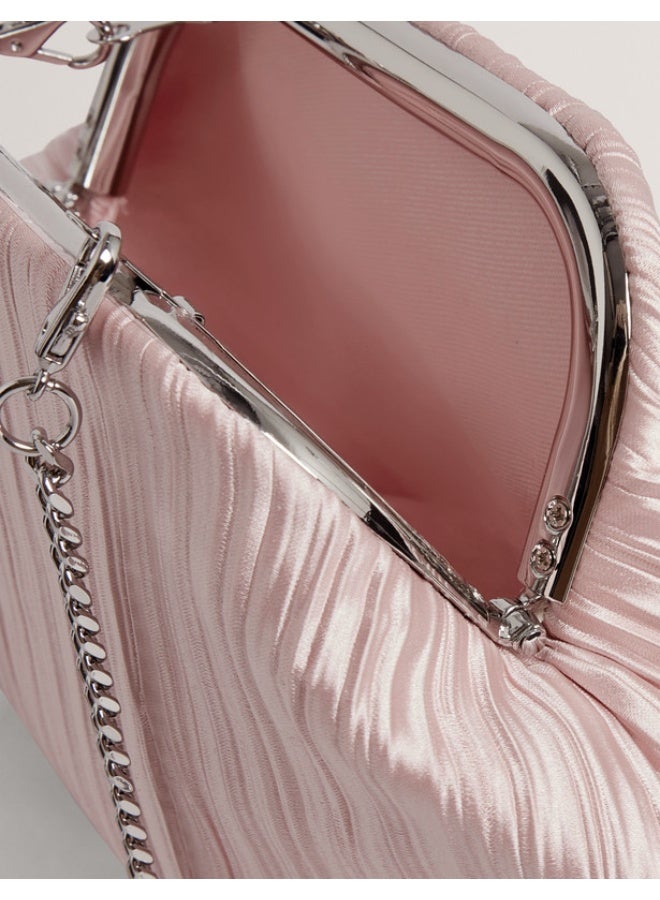 Ted Baker حقيبة كلاتش مطوية من الساتان الناعم - Image 3