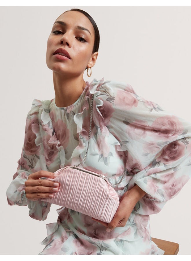 Ted Baker حقيبة كلاتش مطوية من الساتان الناعم - Image 2