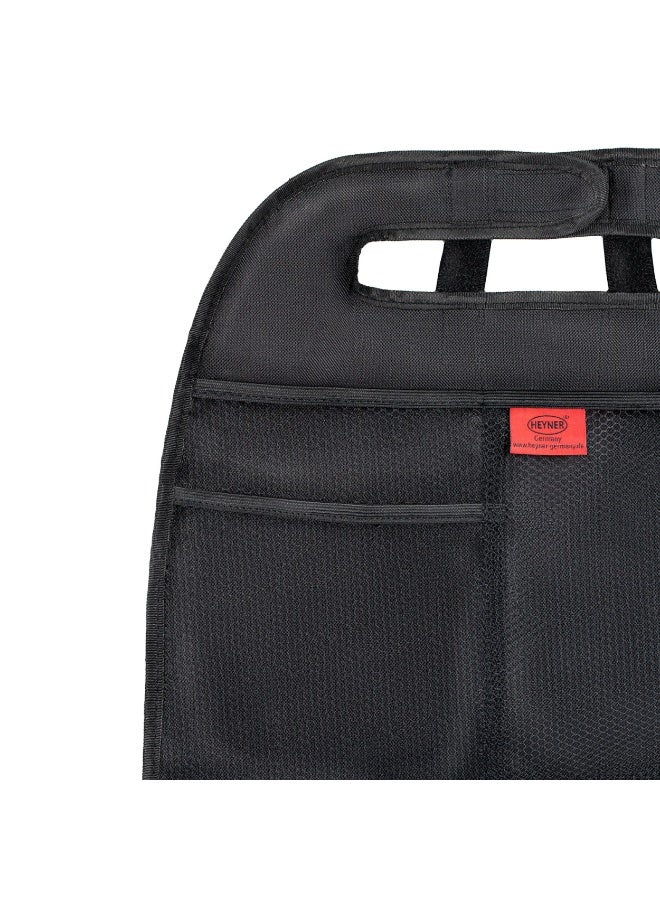 HEYNER® Car Back Seat Protector Organizer – Universal Fit, 3 Storage Pockets, Easy Clean Kick Mat for Kids & Travel - Image 5