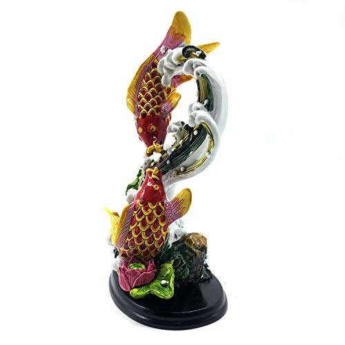 FUNSXBUG Chinese Feng Shui Fish Statue Feng Shui Decor Home Office Decoration Tabletop Decor Ornaments Good Lucky Gifts - Image 3