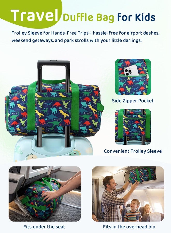 RAVUO Water Resistant Kids Duffel Bag - Overnight Sports Weekender Gym Carry-On Tote Travel Shoulder Bag for Boys with Shoe Compartment and Wet Pocket - Image 4