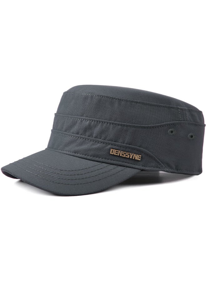 Denssyne Short Brim Quick-dry Hat For Men, All-season Outdoor Sports Fast-drying Baseball Cap, Autumn Casual Versatile Flat Top Hat - Image 5