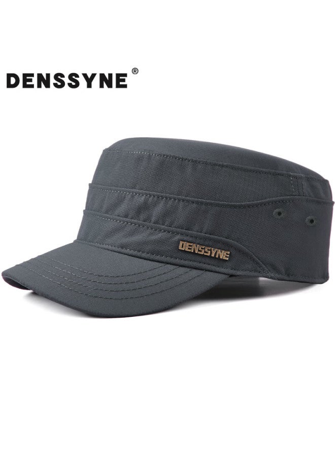 Denssyne Short Brim Quick-dry Hat For Men, All-season Outdoor Sports Fast-drying Baseball Cap, Autumn Casual Versatile Flat Top Hat - Image 1