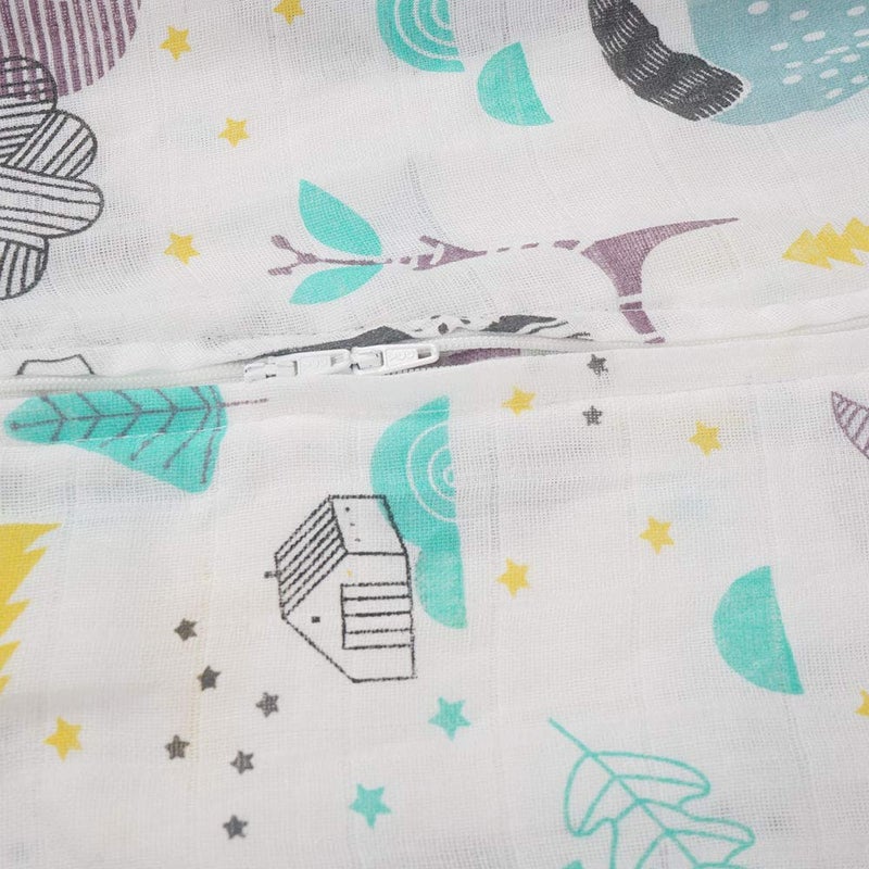 BLOOMSTAR Toddler Sleeping Sack Muslin Cotton Lightweight Wearable Blanket Thin Summer Sleeping Bag Baby Sleeveless Sleep Sacks 0.5 Tog Boy Soft 6-12 Months Girl Infant Sleep Bag 12-18 Months Toddler 2T - Image 5