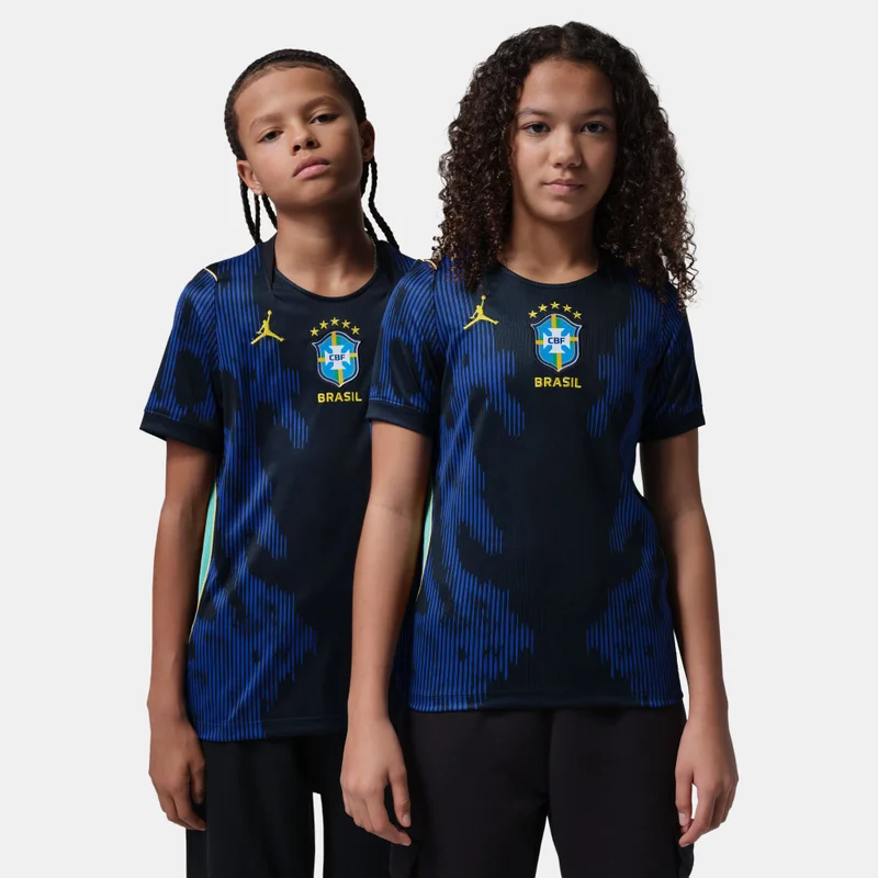 Kids' Brazil 2026 Away Replica Football Jersey