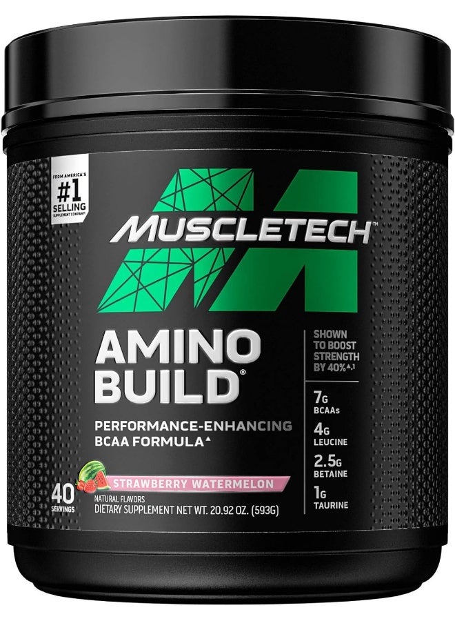 MuscleTech Amino Build 40 Servings Strawberry Watermelon - Image 1
