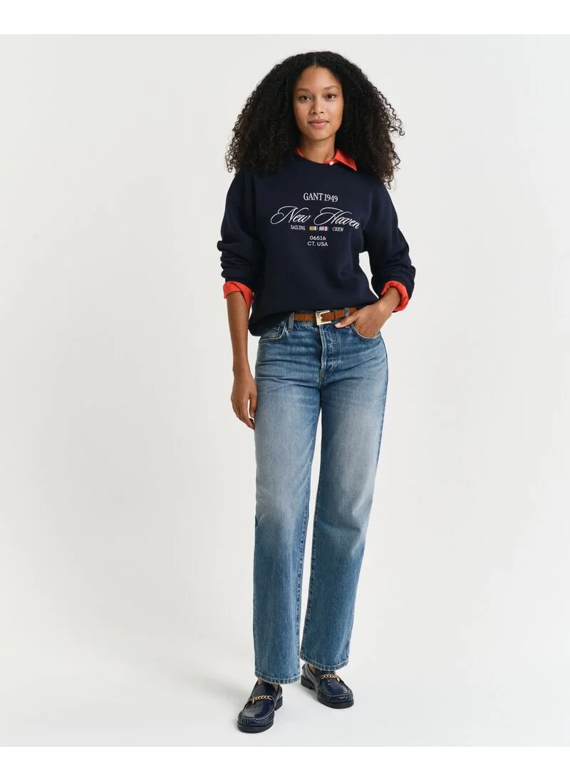 غانت Gant Graphic C-Neck Sweat