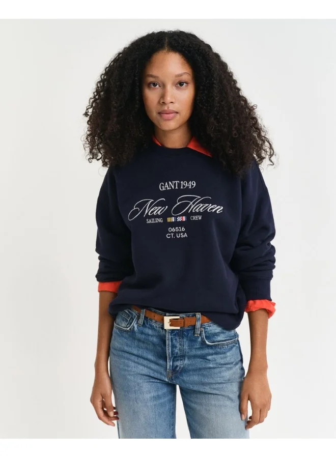 غانت سويت شيرت Gant Graphic C-Neck