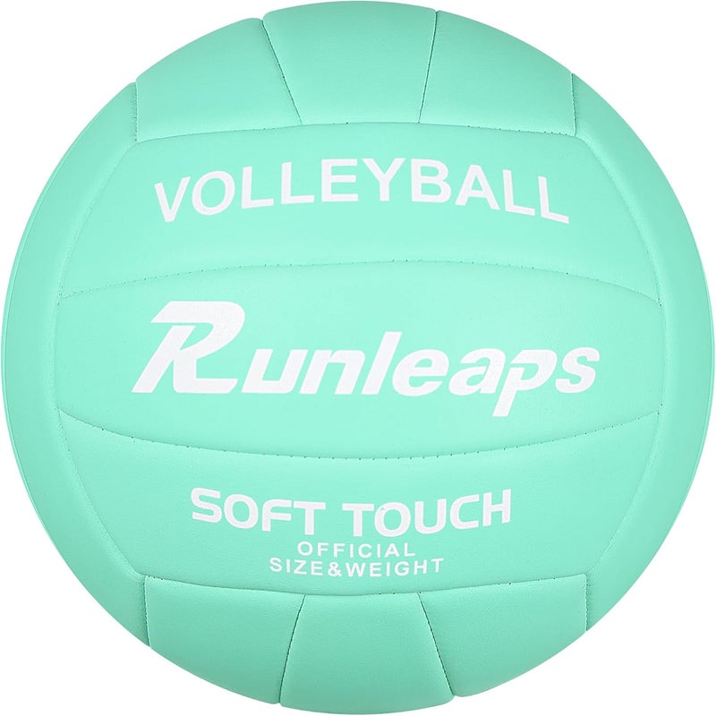 Runleaps Volleyball, Waterproof Indoor Outdoor Volleyball for Beach Game Gym Training (Official Size 5) - Image 1