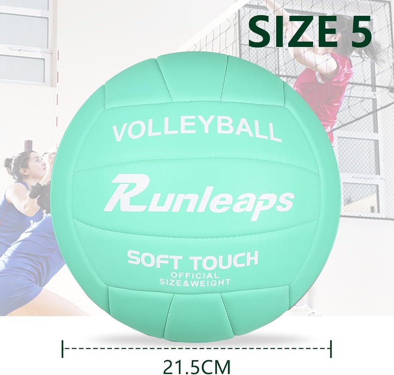 Runleaps Volleyball, Waterproof Indoor Outdoor Volleyball for Beach Game Gym Training (Official Size 5) - Image 4