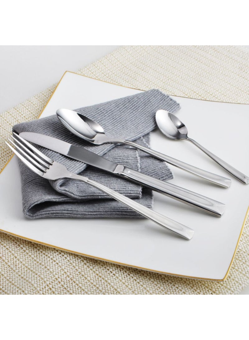 DANUBE HOME Raha 24-Piece Cutlery Set – Premium Stainless Steel Flatware Set with Forks, Knives, Spoons for Dining and Kitchen, Elegant Durable Design, Ideal for Home, Parties & Restaurants -Serves 6 - Image 4