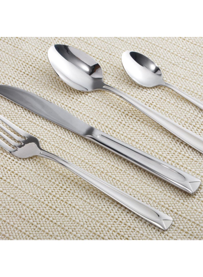 DANUBE HOME Raha 24-Piece Cutlery Set – Premium Stainless Steel Flatware Set with Forks, Knives, Spoons for Dining and Kitchen, Elegant Durable Design, Ideal for Home, Parties & Restaurants -Serves 6 - Image 5