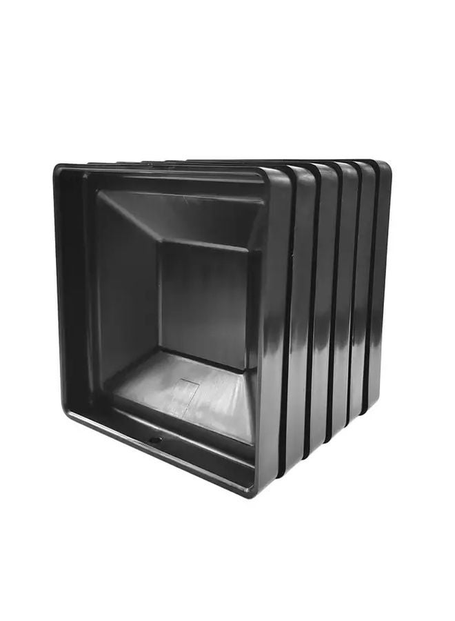 6pcs Black Plastic 4x4 Post Caps For 3 5 8 Inch Wood Fence Posts With Mounting Screws - Image 3