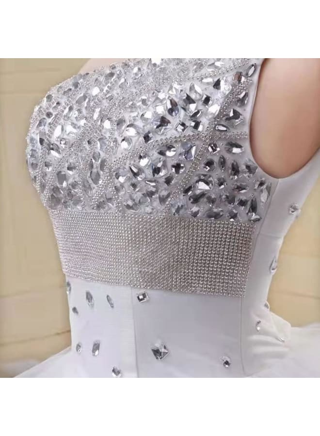 200Pcs Teardrop Crystal Acrylic Sew On Flatback Rhinestones Faceted Crystal Beads for Clothes Shoes Dress DIY Jewelry Making Crafts Decoration (White, 14 x10 mm)  - Image 4