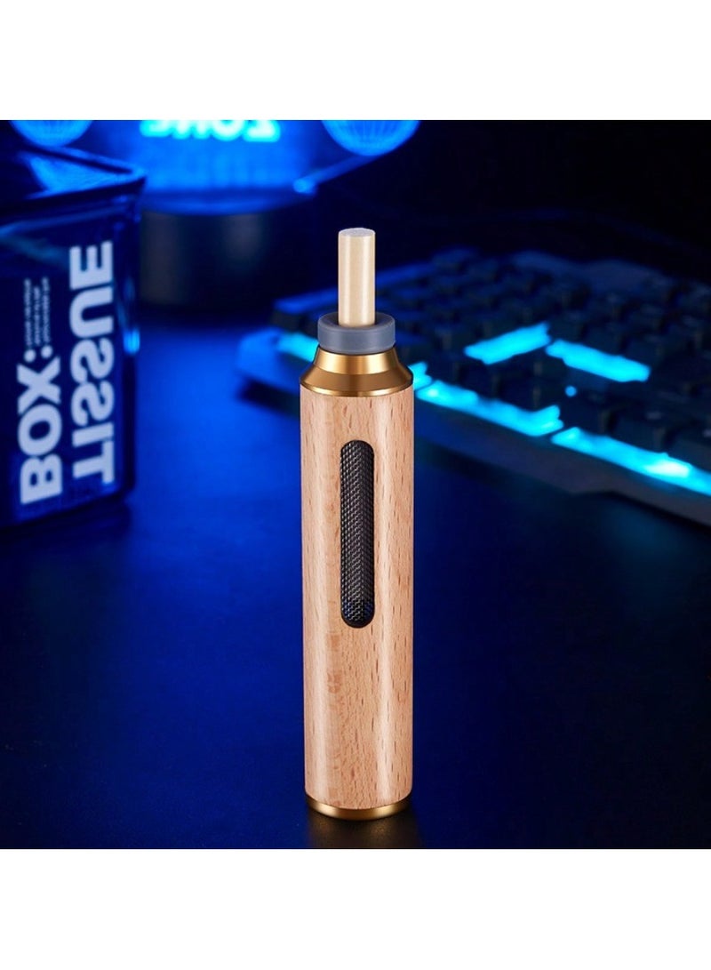 Portable Wooden Ashtray - Anti-Drop Design, No Soot Spill, Cigarette Holder with Lid for Car & Outdoor Travel - Image 1