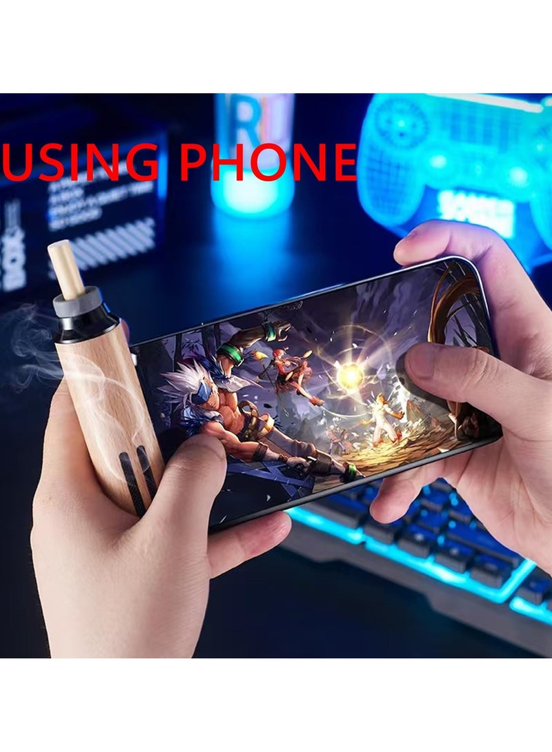 Portable Wooden Ashtray - Anti-Drop Design, No Soot Spill, Cigarette Holder with Lid for Car & Outdoor Travel - Image 4