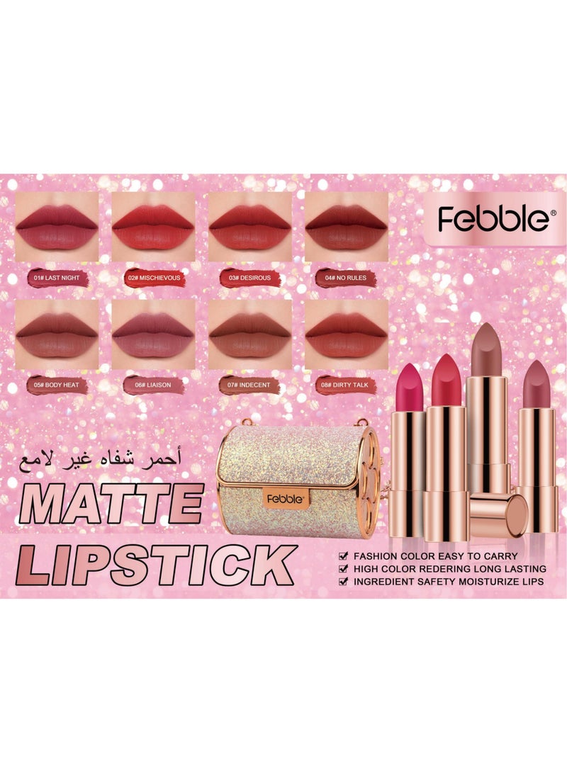 فيبيل مجموعة هدايا مكياج للنساء مجموعة كاملة مجموعة مكياج شاملة مع قطعتين من كريم الأساس غير اللامع ولوحة ظلال العيون المكونة من 15 لونًا وبخاخ مكياج لامع وأحمر شفاه غير لامع ومجموعة من 4 قطع من ماركات مستحضرات التجميل الراقية ومجموعة مكياج للاستخدام اليومي - Image 5