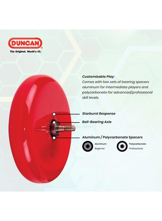 Duncan Toys Hornet Pro Looping Yo-Yo with String, Ball Bearing Axle and Plastic Body, Green with White Cap - Image 4