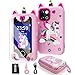 Covanm Kids Smart Phone for Girls Christmas Birthday Gifts for Girls Age 310 Kids Toys Cell Phone 28 Touchscreen Toddler Learning Play Toy Phone with Dual Camera Game Music Player 32GB Card Bag - Image 2