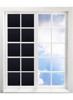 Arabest Blackout Window Film,45x300cm Removable Privacy Film Anti UV Dark Window Tint Frosted Decorative Privacy Films No Glue Self Static Cling for Bathroom Living Bedroom Kitchen Home  - Image 2